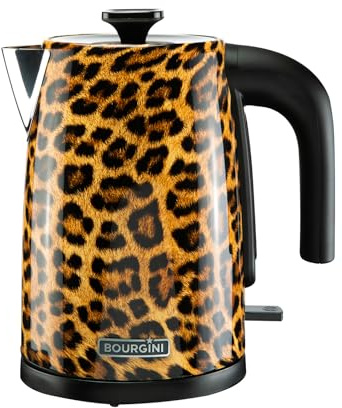 Trendy Panther Electric Kettle - Stylischer elektrischer Wasserkocher mit Panther-Print für moderne Küchen