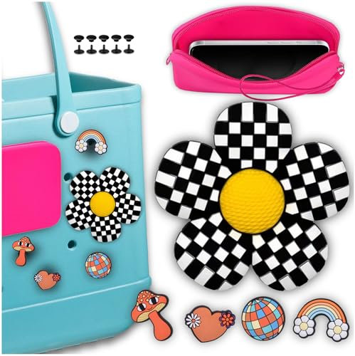 Fablus Strandtaschen-Zubehör, Mutterleben, Strandtaschen-Charms, Silikon-Handyhalter für Strandtasche, Hippie-Dekoration