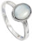 JEWELFORCE 925 Sterling Silber Weißer Mondstein-Edelstein-Ring für Herren und Damen, Stein-Bandring, Ring aller Größen, handgefertigter Schmuck JSR-1078BP_62 (19.7)