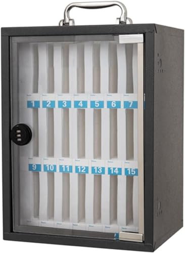 DMMFTERL Handy-Schließfach, Telefon-Aufbewahrungsschließfach, Wandmontage, kann für den Unterricht in der Hand getragen Werden(48 * 21 * 47CM)