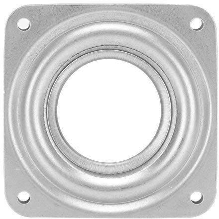 Yosoo Health Gear Placa Giratoria de 360 Grados con Rodamiento de Bolas, Mecanismo de Placa Base Giratoria Redonda para Silla Reclinable, Taburete de Bar, Muebles Cuadrados, Mesa Revestida de