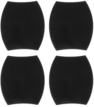 Partuto 4 Pcs 90x100mm Universal Magnetic Car Door Cup Protector Sticker - Car Auto Door Handle Protective Film Anti-Scratches - Black