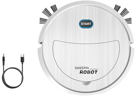 Epdpekc Robot Aspirador 3 en 1 Barredora Eléctrica Robot Ultrafino Silencioso Aspiradora Robótica