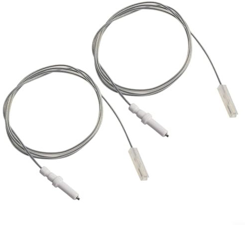 Gas Cooker Range Stove Ignition Electrode Spark Plu Set, 900mm Ignition Wire, Replacement Part for Most Brand Gas Stoves, Cookers and Ranges, 2 Pack(35mm)