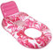 Luftmatratze Pool Wasser Für Erwachsene, 160x120x70cm Ahornblatt Design Swimmingpool Flöße Schwimmsessel, Schwimmliege Mit Getränkehaltern, Rückenlehne, Aufblasbare Liege Für Sommer-Poolpartys