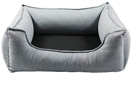 Wolters Dog Lounge Noble Stripes, Größe:S / 60 x 45 cm, Farbe:Denim/Granit