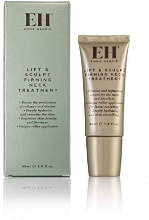 Emma Hardie 40ml Lift & Sculpt Neck Firming Serum, with Unique Roller Applicator for Facial Sculpting & Lifting, Reduces Appearance of Saggy Skin & Promotes Youthful Look, Vegan & Cruelty Free