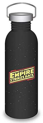 Half Moon Bay Botella de Agua metálica Star Wars, Negro, Normal