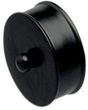 Jackson Woodturners Black Medium End Caps - Pair 54mm Diameter