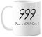 999 años de edad Girl Age Art Deco regalo Fashion taza cerámica café porcelana vajilla