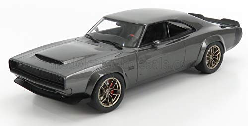 GT Spirit kompatibel mit Dodge Super Charger SEMA Concept 1968 grau metallic Modellauto 1:18