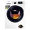Samsung Lavatrice AddWash WW8NK62E0RW/ET, Slim 8 kg, Ecolavaggio, Vapore Igienizzante, Motore Digital Inverter Garantito 20 anni, Cestello Diamond, 1200 rpm, LxAxP: 60 x 85 x 45,6 cm, Bianco/Nero