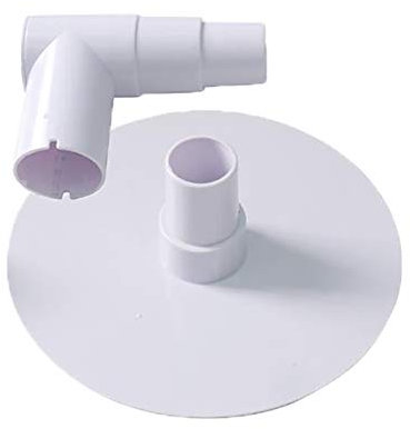 ATIE Pool Skimmer Skim Vac Plattenadapter mit 90 Grad Winkel für oberirdische Pool-Skimmer