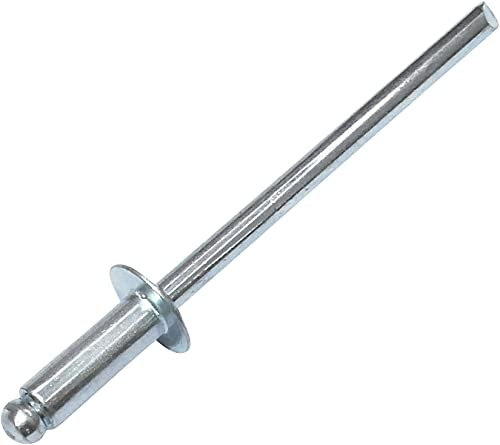AERZETIX - C48215 - Lot de 50 Rivets aveugles standard Ø3x8mm acier/acier - DIN 7337 - rivet pop à rupture de tige