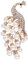 hcma Élégant Perle Paon Bouquet Broche Animal Paon Broche Strass Plume Broches Femmes Mariage fête de mariée Bijoux