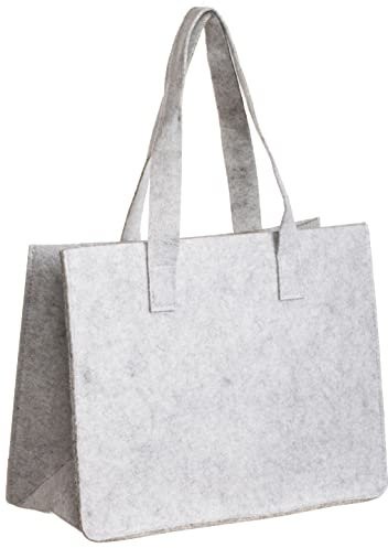 Brandsseller Filztasche | Freizeittasche aus Filz | Praktische Shoppingbag | Einkaufstasche mit Henkel| ca. 36 x 27 x15 cm