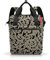 reisenthel allrounder R baroque marble – Rucksack und Tragetasche in einem – Mit Stecklasche für Reisetrolleys