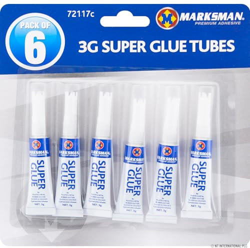 NEW PACK OF 12 SUPER GLUE 3G PLASTIC GLASS WOOD RUBBER BOND