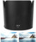 400mm Lens Hood,Nikon-Gegenlichtblende 77 Für 80–400,Hb-65,Gegenlichtblende Hb-65,Schwarze Kunststoff-Gegenlichtblende Für Nikon Af S Nikkor 80–400 Mm F 4,5–5,6 Objektive
