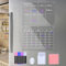 Acrylic Magnetic Calendar for Fridge, 2Pcs Clear Monthly Weekly Planner Board (15.7” X 11.8”) with 8Pcs Dry Erase Marker, Wipe Cloth, Pen Holder and Hook