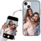 Yoedge Personalisierte Handyhülle für Apple iPhone 15 Hülle Selbst Gestalten mit Eigenem Foto Bild Text Personalisiert Case Individuelle Schutzhülle Schwarz Cover für iPhone 15 6,1