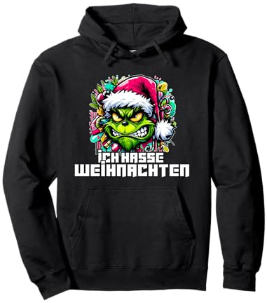 Weihnachts Oberteil - Geschenk ich hasse Weihnachten Pullover Hoodie