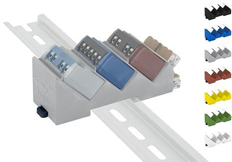 Hutschienenhalter/Adapter Triple für Shelly-MINI DIN Rail bracket (35mm) (Grau)