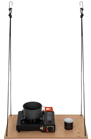 Tripkers Hängende Regale Hangup für das Auto (natürliche Farbe) - Regale für Camping, Autoreisen - Campingzubehör, Camping-Regale (Shelf 700x400)