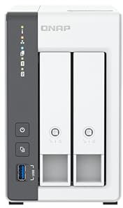 Memorizzazione in Rete NAS Qnap TS-216G Bianco Nero ARM Cortex-A55