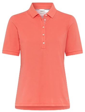 BRAX Damen T-Shirt Poloshirt Cleo Stretchpique Neongrün