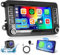 [2G+64G] Hikity Autoradio Navi Für VW Golf 5 Golf 6 T5 Touran EOS Polo Passat Sharan Android 13 Wireless Carplay 7 Zoll Bildschirm Radio mit Android Auto GPS WiFi Rückfahrkamera FM RDS DSP SWC MIC