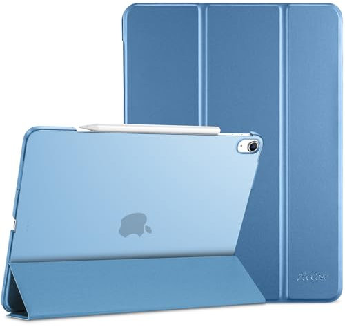 ProCase for iPad Air 13 Inch Case M3 2025/ M2 2024, Slim Smart Cover iPad 13 Air M3 M2 Case with Translucent Hard Shell Back, Support Touch ID, Auto Wake/Sleep -Skyblue