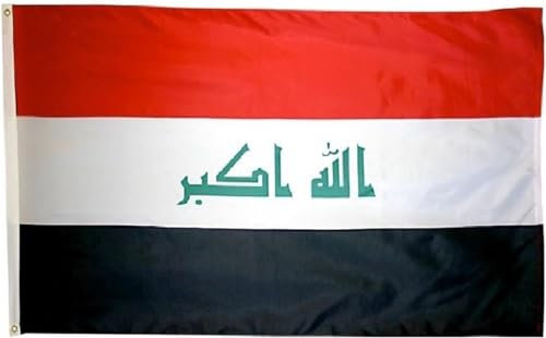 CHPN - Flagge des Irak - irakische Flagge - irakische Gemeinschaftsflagge - 90/150 cm - Irak Flagge - Flagge des Irak - Bagdada