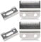 2 Sets Verstellbare Scherklingen, 2-Loch-Haarschneide-Messerersatz für Wahl Hair Clipper Magic Clip 8148 1006, Super Taper #8400 (Silber)