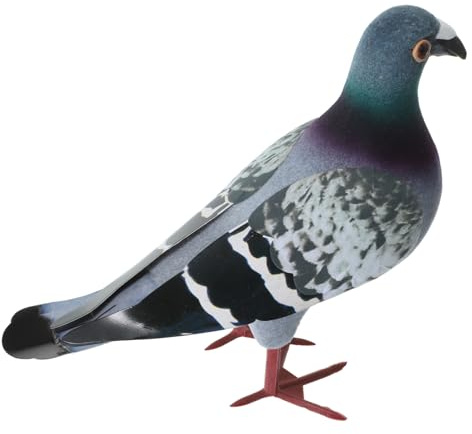 Garneck Künstliche Federtaube Taube Figur Für Gartendekoration Realistische Vogel Deko Für Garten Bonsai Und Innenbereich Leichtes Dekoobjekt Für Haus Und Außenbereich