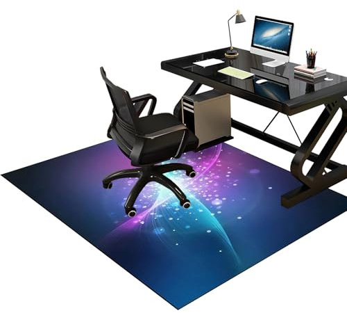 Tkuhknag Tappeto Sedia Ufficio Protettore del Pavimento, Tappeto Salvapavimento Antiscivolo, Tappeto per Sedia con Ruote, 60 x 70 cm Tappetino Pavimenti per Parquet e Pavimenti Duri/Piastrelle