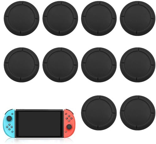 10Pack Silicone Joystick Thumb Stick Caps for Nintendo Switch,Switch Thumb Grips Joycon Grip Covers,Protective and Comfortable Thumb Grips,Compatible with Switch Controllers