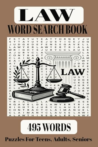 LAW WORD SEARCH BOOK: A Legal Brain Teaser for Students, Lawyers, and Puzzle Lovers