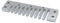 TUOREN Mundharmonika-Kammteil aus Aluminiumlegierung, 10 Löcher, kompatibel mit Hohner Mundharmonika, Silber