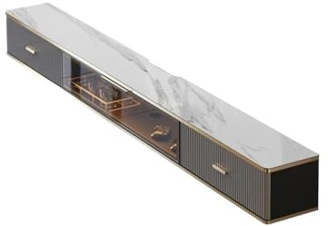 GLigeT Cabinet Floating tv stand cabinet，wall mounted unit，TV cabinet with LED in Media Wall Unit Unit(White)