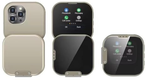 LZYWOD Mini-Handy Klapp-Handy, faltbares Handy für Kinder mit rotierender Dual-Klein-Standby, HD-Bildschirm, Dual-SIM 1,69 Tou Smart Phone japanisches Smartphone Brenner 1,69 Fake 1,69 japane