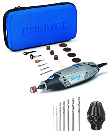 Dremel 3000 Multitool, 130 W, with 15 Accessories, Multi Chuck (0.4-3.4 mm) and additional Drill Bits