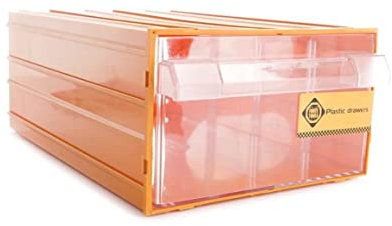 FORTE Tools K-55 Aufbewahrungsbox in 21.2x30.2x12.6 cm, Schubladenbox, Transparent, Kunststoff, mit 1 Schublade, mit Schienensystem kombinierbar (000051144839)