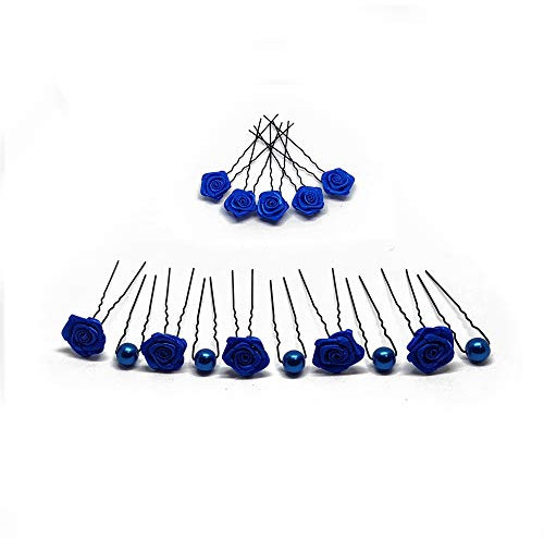 15tlg. Braut - Haarschmuck Set - Brauthaarschmuck | Set-3-S - Blau