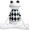 Tubayia Harz Kreative Yoga Frosch Statue Figuren Dekofigur für Haus Auto Büro Dekoartion (A)