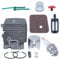 AUMEL 4140 020 1202 34-mm-Zylindersatz Für Stihl FS55 FS45 BR45 KM55 HL45 HS45 HS55 Trimmer mit Luftfilterleitung Zündkerzen-Zündkerzen-Rückschlagventil.