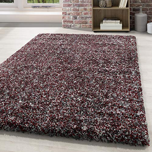 HomebyHome Shaggy Teppich 200x300 Wohnzimmer (200 x 290 cm) - Hochflor Wohnzimmerteppich Mehrfarbig Extra Weich und Flauschig - Langflor Teppiche für Schlafzimmer, Küche, Flur - Carpet, Halı