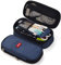 iSuperb Leinwand Mäppchen Skalierbar Etui Stifte Schulmäppchen für Mädchen, Junge, Teenage Stationery Organizer Bag (Navy blau)