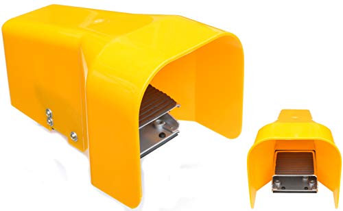 Pro-Lift-Werkzeuge Pneumatischer Fußschalter Fußpedal Fußtaster pneumatisch Druckluft 1/4-Anschluss mit Schutzhaube