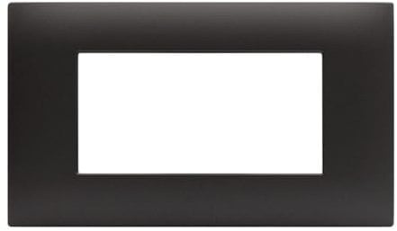 Placca Rettangolare 4 Moduli Young44 Tekla Grigio Scuro - AVE SPA 44PJ04GTK